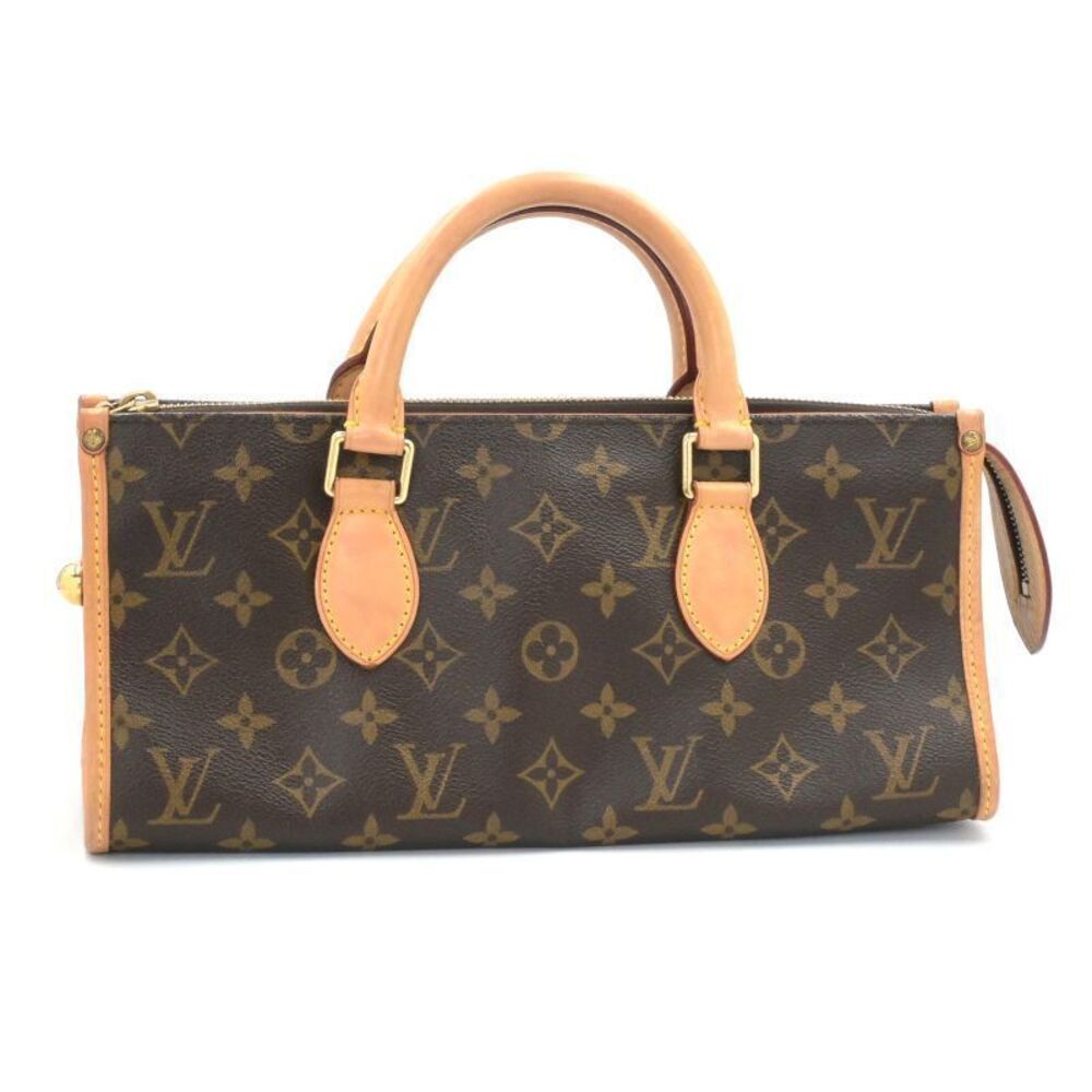 Louis Vuitton Popincourt Monogram Tote Bag Horizontal Canvas Leather Brown